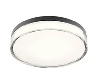 Lampy sufitowe - Redo 01-3736 - LED Plafon FRISBI LED/18W/230V 3000/4000K IP44 czarny - miniaturka - grafika 1