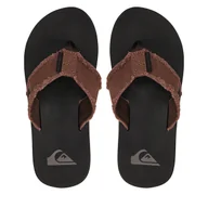 Klapki i japonki męskie - Japonki Quiksilver AQYL100047 Brązowy - miniaturka - grafika 1