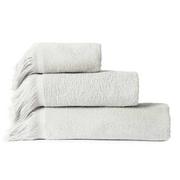 Ręczniki - Ręcznik boho z frędzlami szary 70x140 kąpielowy bawełniany LARY - miniaturka - grafika 1