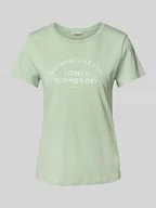Koszulki i topy damskie - T-shirt o kroju regular fit z czystej bawełny - miniaturka - grafika 1
