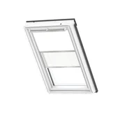 Rolety - Roleta zaciemniająca do okna dachowego DFD MK08 1025S Biała 78 x 140 cm Velux - miniaturka - grafika 1