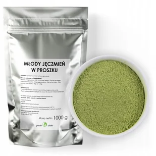 Młody Jęczmień W Proszku Naturalny Polski 1Kg - Ziarna i nasiona roślin strączkowych - miniaturka - grafika 1