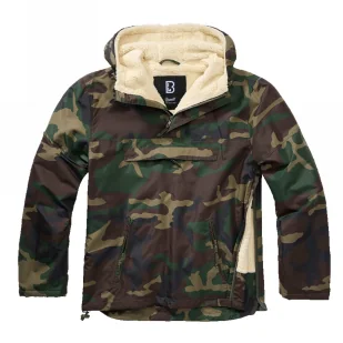 Kurtka BRANDIT Kangurka Sherpa Windbreaker - Woodland M - Odzież taktyczna i umundurowanie - miniaturka - grafika 1