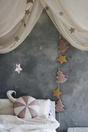 Girlandy - Lniana girlanda świąteczna "Różowa choinka" - miniaturka - grafika 1