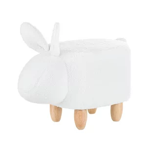Beliani Hoker tapicerowany white BUNNY - Maty antypoślizgowe Beliani Hoker tapicerowany white BUNNY - Maty antypoślizgowe - miniaturka - grafika 2