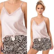 Piżamy damskie - Donna Piżama Sheila 1/2 Beż L Beżowy - miniaturka - grafika 1