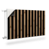 Dekoracje domu - Osłona Magnetyczna Na Kaloryfer LAMELE Efekt 3D Imitacja Drewna 80cm x 60cm - miniaturka - grafika 1