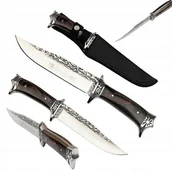 Noże - Nóż Myśliwski Łowca Taktyczny Finka Duży Grawer - miniaturka - grafika 1