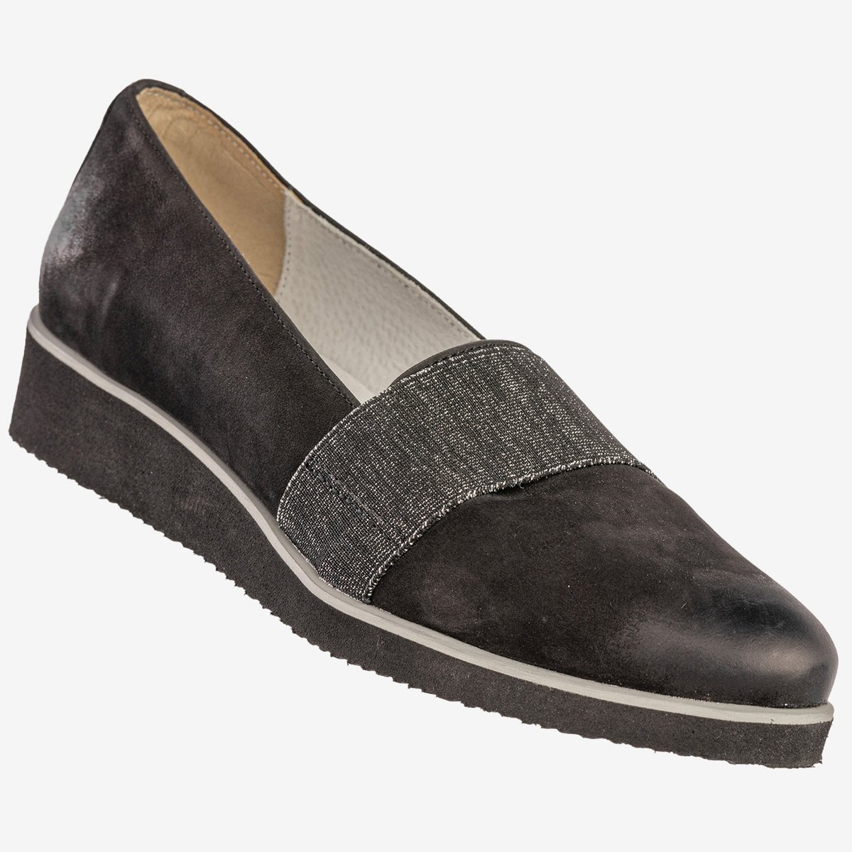 Półbuty Damskie Skórzane Buty Eleganckie Czarne Gino Fabiani 1103/1d Czarny 37