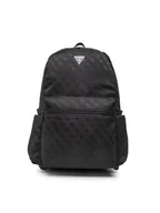 Plecaki - Guess Plecak Vezzola Jacquard Backpack HMVZLJ P2205 Czarny - miniaturka - grafika 1