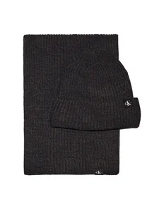 Calvin Klein Jeans Zestaw Szalik i Czapka IU0IU00638 Czarny - Czapki dla dzieci - miniaturka - grafika 1