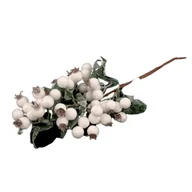 Ozdoby bożonarodzeniowe - Gałązka ozdobna 30 x 12 cm biały - miniaturka - grafika 1