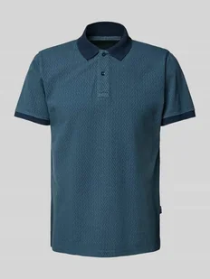 Koszulka polo o kroju slim fit z detalem z logo model ‘EDMON’ - Koszulki męskie - miniaturka - grafika 1