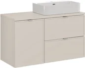 Meble łazienkowe - Zestaw meblowy 100cm z blatem i umywalką nablatową Trust - miniaturka - grafika 1