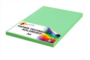 Papier techniczny A4 140g zielony seledynowy 50 arkuszy - Szkolne artykuły papiernicze - miniaturka - grafika 1