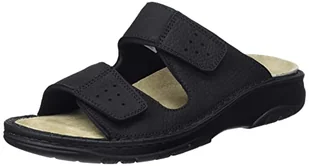 Berkemann Męskie klapki Tobias, czarny - czarny mat - 47 EU - Klapki i japonki męskie - miniaturka - grafika 1