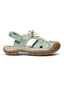 Sandały damskie - Keen Półsandały "Ravine H2" w kolorze zielono-beżowym - miniaturka - grafika 1