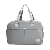 Torby męskie - Materiałowa Torba Podróżna Solier Sm04 Vea Szary - miniaturka - grafika 1