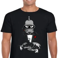 Koszulki męskie - Koszulka Futurama Bender Godfather Czarna S 3315 - miniaturka - grafika 1