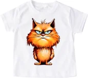 Koszulki dla dziewczynek - Koszulka z kotem kotek14 - miniaturka - grafika 1