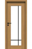 Drzwi wewnętrzne - Pol-Skone Dzwi Wewnętrzne Z Szybą Samos V1S1 Laminowane Dąb Polski - miniaturka - grafika 1