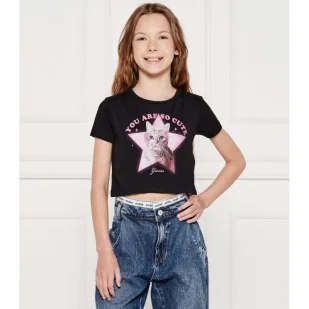 Guess T-shirt Cropped Fit - Koszulki męskie - miniaturka - grafika 1