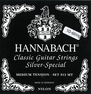 Hannabach 652618 Klassikgitarrensaiten Serie 815 für 8/10 saitige Gitarren/Medium Tension Silver Special - C8 652618 - Struny gitarowe  - miniaturka - grafika 1