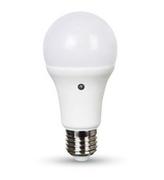 Żarówki LED - V-TAC 9W LED lemput E27 A60 Termoplastin 2700K šiltai balta su sensoriumi - miniaturka - grafika 1