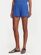 Spodenki damskie - Emporio Armani Szorty sportowe EW000781 AF12192 UA012 Niebieski Regular Fit - miniaturka - grafika 1