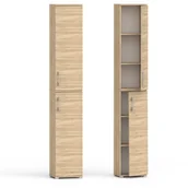 Szafy biurowe - Szafa Biurowa Pola 215, 2D 30 Cm Dąb Sonoma - miniaturka - grafika 1
