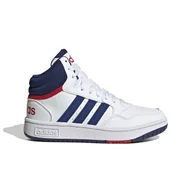 Sneakersy damskie - Dziecięce Sneakersy ADIDAS HOOPS 3.0 MID K GZ9647 – Biały - miniaturka - grafika 1