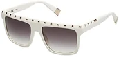 Okulary przeciwsłoneczne - Furla Damskie okulary przeciwsłoneczne Sfu535, błyszczące Full Cream, 52 - miniaturka - grafika 1