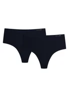 Majtki damskie - Majtki z wysokim stanem Parks 2-pak Esotiq czarny L - miniaturka - grafika 1