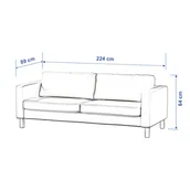 Pokrowce na meble - Pokrowiec na sofę Karlstad rozkładaną - miniaturka - grafika 1