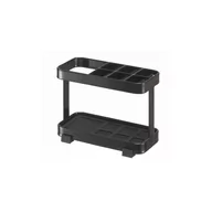 Kubki na szczoteczki do zębów - Czarny stojak na szczoteczki i pastę do zębów YAMAZAKI Tower - miniaturka - grafika 1