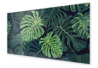Dekoracje domu - Panel kuchenny HOMEPRINT Liście monstera 125x50 cm - miniaturka - grafika 1
