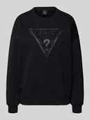 Bluzy damskie - Bluza z okrągłym dekoltem i wyhaftowanym logo - miniaturka - grafika 1