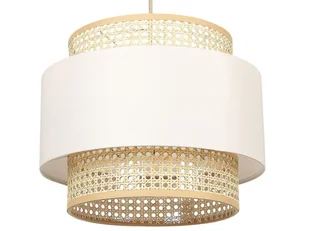 Lampa wisząca naturalna z beżowym YUMURI - Lampy sufitowe - miniaturka - grafika 1