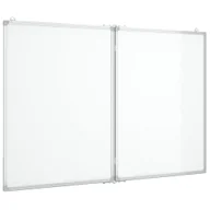 Tablice interaktywne - vidaXL Tablica magnetyczna, składana, 100x80x1,7 cm, aluminiowa - miniaturka - grafika 1