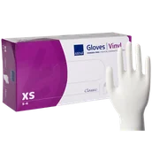 Rękawiczki jednorazowe - Abena, rękawice winylowe, niejałowe, bezpudrowe, rozmiar XS, 100 sztuk - miniaturka - grafika 1