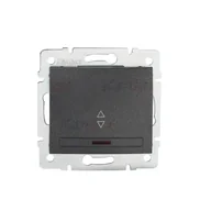 Wyłączniki światła i elektryczne - Kanlux Łącznik schodowy z LED DOMO 01-1140-241 gr 24904 - miniaturka - grafika 1