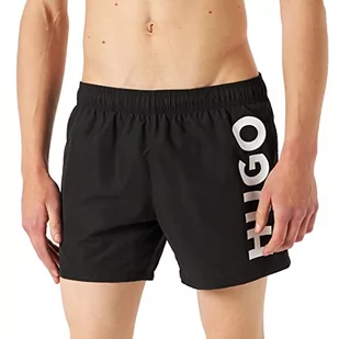 Hugo Męskie szorty kąpielowe ABAS szybkoschnące z tkaniny pochodzącej z recyklingu z podszewką wewnętrzną, New - Black1, XL - Kąpielówki męskie - miniaturka - grafika 1