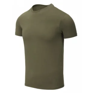 Koszulka Helikon-Tex z bawełny organicznej SLIM - Olive Green - Odzież taktyczna i umundurowanie - miniaturka - grafika 1