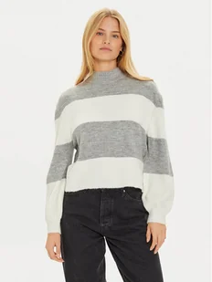Brave Soul Sweter LK-230MOLLIEC Szary Loose Fit - Swetry damskie - miniaturka - grafika 1