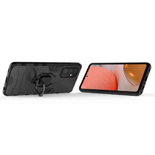 Ring Armor pancerne hybrydowe etui pokrowiec + magnetyczny uchwyt Samsung Galaxy A72 4G czarny - Etui i futerały do telefonów - miniaturka - grafika 6