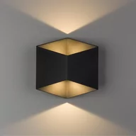 Lampy ogrodowe - Nowodvorski Kinkiet LAMPA loft TRIANGLES LED 8142 metalowa OPRAWA geometryczna LED 10W 3000K elewacyjna IP54 czarna 8142 - miniaturka - grafika 1
