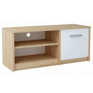 Szafki RTV - Skandynawska szafka pod telewizor dąb sonoma + biały T5-K41 - miniaturka - grafika 1