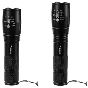 Latarka Taktyczna Szperacz CREE XPE LED ZOOM UV czarny - Latarki - miniaturka - grafika 3