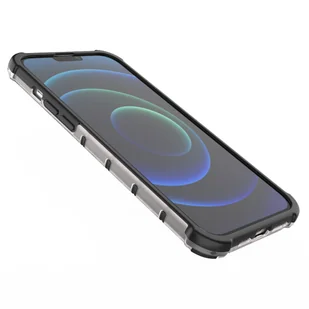 Honeycomb etui pancerny pokrowiec z żelową ramką iPhone 13 Pro Max zielony - Etui i futerały do telefonów - miniaturka - grafika 11