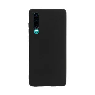 Etui Ochronne do Huawei P30 Silikonowe Czarne - Etui i futerały do telefonów - miniaturka - grafika 1